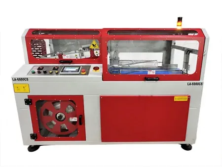 Machine automatique de suremballage rétractable avec soudeuse en L