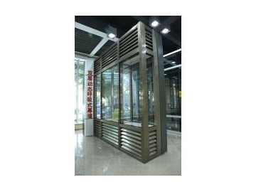 Mur rideau préfabriqué en aluminium