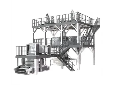 Machine de moulage par coextrusion-soufflage (films PE/PP à 5-11 couches)