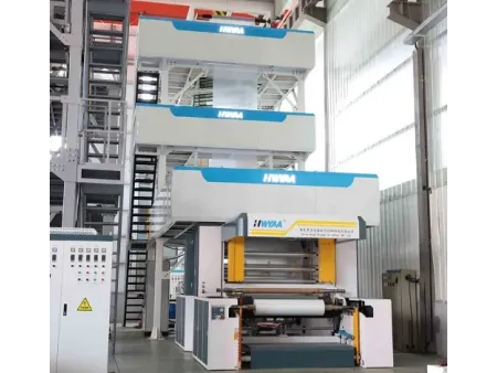 Machine de moulage par coextrusion-soufflage (films PE/PP à 3-5 couches)