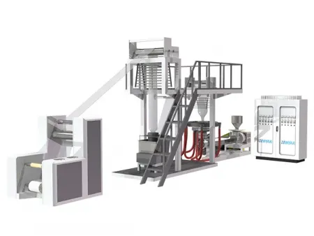 Machine de moulage par soufflage de film (film PVC monocouche)