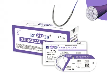 Suture en Acide Polyglycolique (PGA)