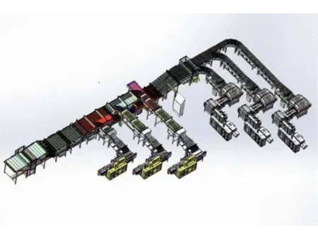 Ligne automatique d’emballage de biscuits