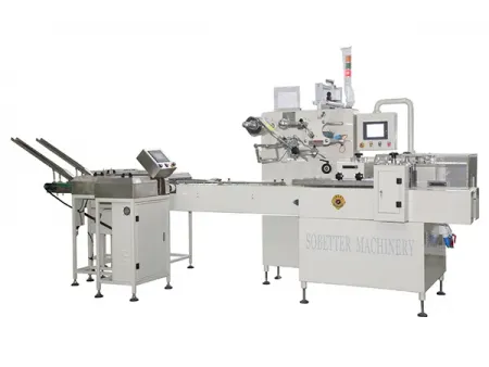 Machine de conditionnement horizontal sans barquette SF-G (conditionnement multi-servos de biscuits sur chant)