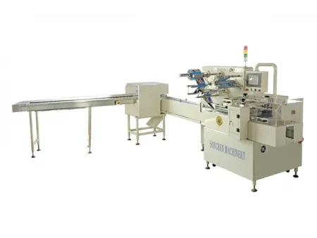 Machine de conditionnement horizontal sans barquette SF-G (conditionnement multi-servos de biscuits sur chant)