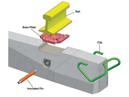 Système de fixation de rail à attache Fist