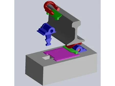 Système de fixation de rail E-clip