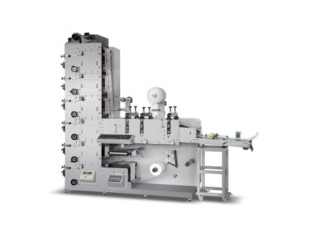 Machine d'impression flexographique avec triple station de découpage rotatif ZBS-450G