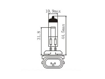 Ampoule halogène de phare H27W/2 881