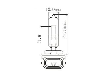 Ampoule halogène de phare 886,894,889