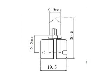 Ampoule halogène de phare H2