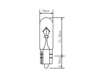 Ampoule à culot cunéiforme T5