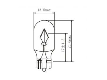 Ampoule à culot cunéiforme T13