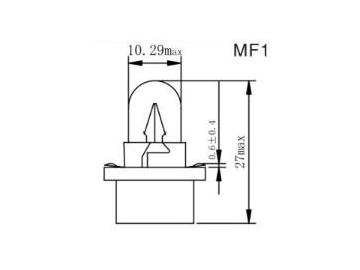 Ampoule de tableau de bord MF1,2,3,4