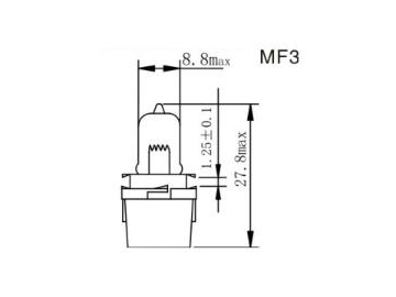 Ampoule de tableau de bord MF1,2,3,4