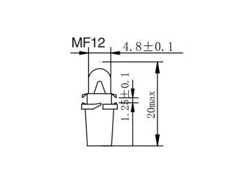 Ampoule de tableau de bord MF10, 11, 12, 14