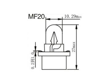 Ampoule de tableau de bord MF15, 16, 20, 21, 22