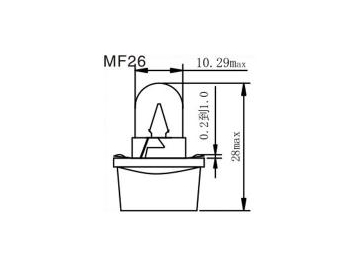 Ampoule de tableau de bord MF23, 25, 26, 30, T4