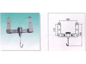 Crochet de suspension pour convoyeur aérien