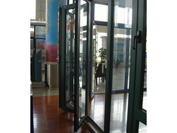 Porte pliante en aluminium