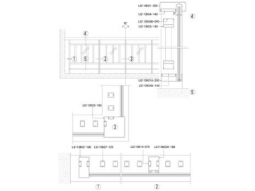 Garde-corps en aluminium / Rampe en aluminium