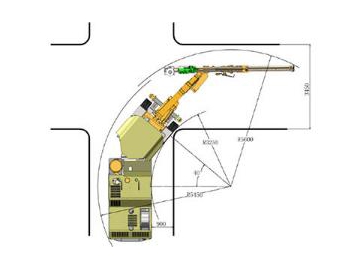 Foreuse hydraulique Jumbo à percussion supérieure KJ 313