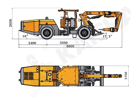 Foreuse hydraulique d'écaille de roches KQ311 / Foreuse dirigée pour roche dure