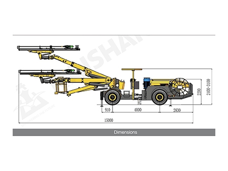 Foreuse hydraulique souterraine KJ422 / Équipement de forage de tunnel