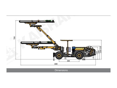 Foreuse hydraulique souterraine KJ421 / Foreuse de trou de mine