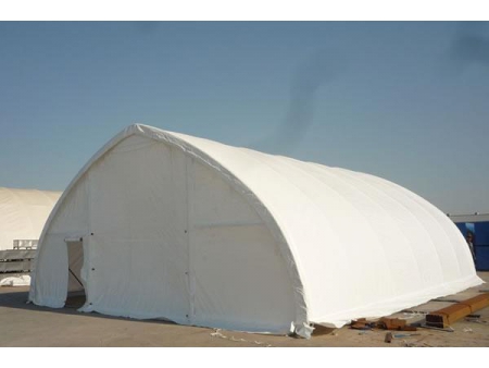 Tente de stockage du sel et sable