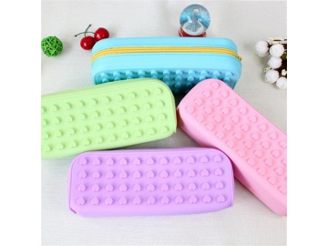 Trousse papeterie en silicone