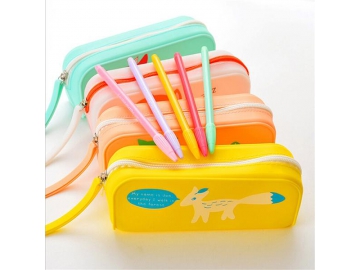 Trousse papeterie en silicone