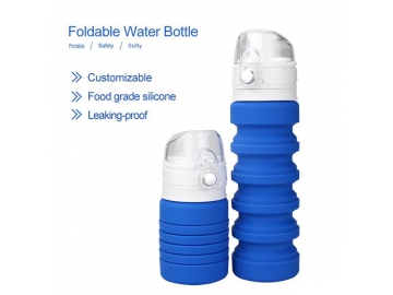 Bouteille d'eau en silicone démontable