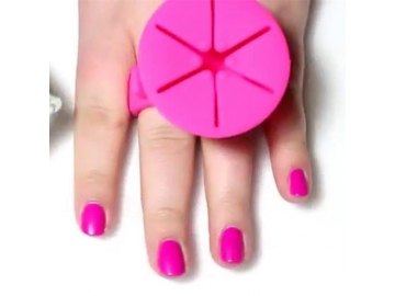 Bague porte-vernis silicone