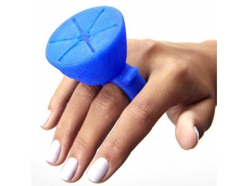 Bague porte-vernis silicone