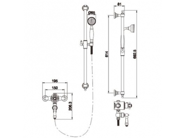 Mitigeur thermostatique chromé anti-brûlure