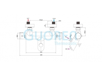 Mitigeur thermostatique manuel