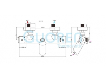 Mitigeur thermostatique - double contrôle