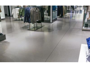 Carrelage imitation marbre dans un magasin Zara en Chine