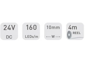 Ruban LED  D9160B 24V 10mm