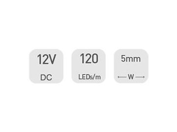 Ruban LED  5mm 12V D3120