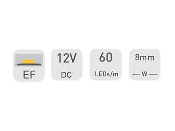 Ruban LED de publicité  8mm 12V D460