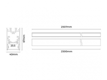 Luminaire linéaire LED  LS4067