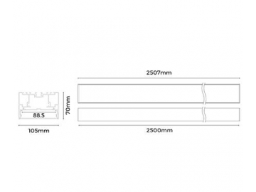 Luminaire linéaire LED  LS10570