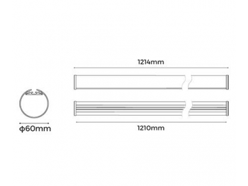 Luminaire tubulaire LED  LT60