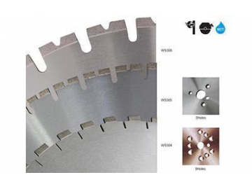 Disque diamant soudé au laser et brasure à l’argent - pour la coupe de parois