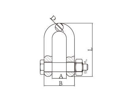 Manille lyre – acier allié G80