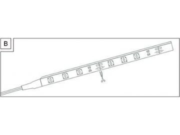 Ruban LED blanc chaud (Type 3528 SMD)