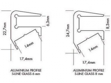 Profilé aluminium pour ruban LED à intégration spécifique