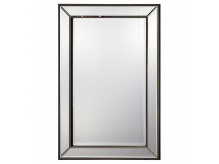 Miroir mural rectangulaire cadre en bois
